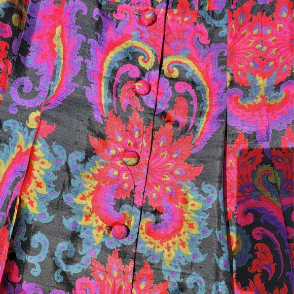 ❝ Countess vintage 60s silk mutlicolor mini dress ✿˖⋯ ❞ - Picture 4 of 7